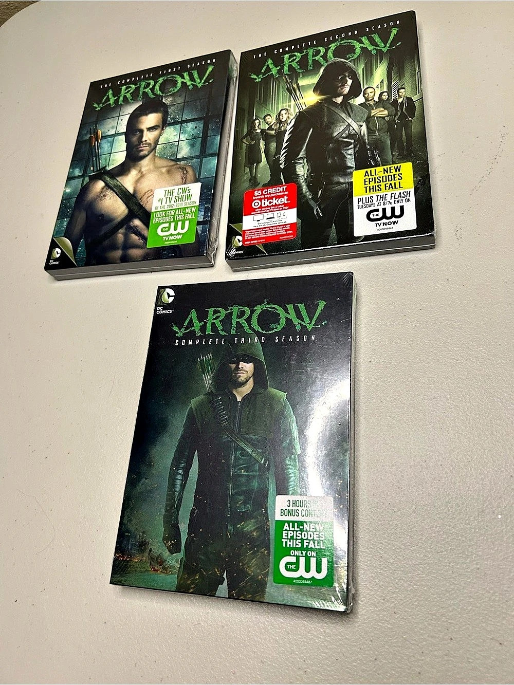 Warner Bros. Arrow: The Complete First, Second, and Third Seasons DVD Lot